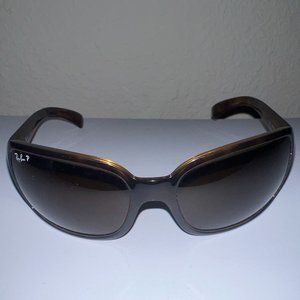 Ray Ban Havana Tortoise/Brown Sunglasses With Red Case